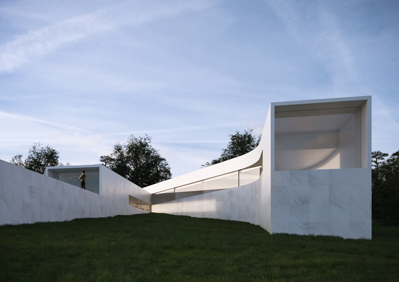 fran silvestre arquitectos roots 'coimbra-steinman house' in the surrounding topography designboom