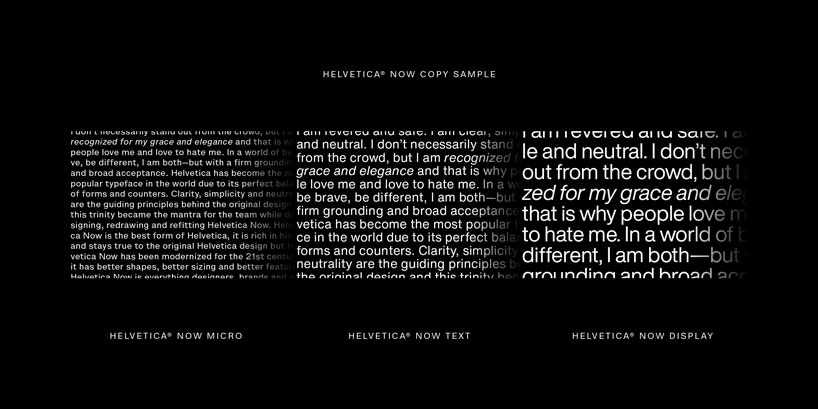world famous helvetica font gets a makeover for first time in 35 years helvetica now designboom