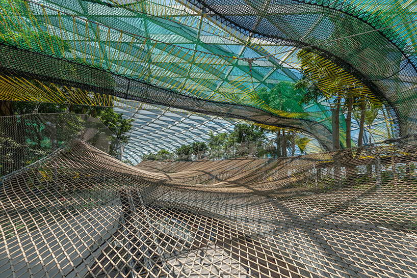 jewel changi airport, and the world's tallest indoor waterfall, completes in singapore