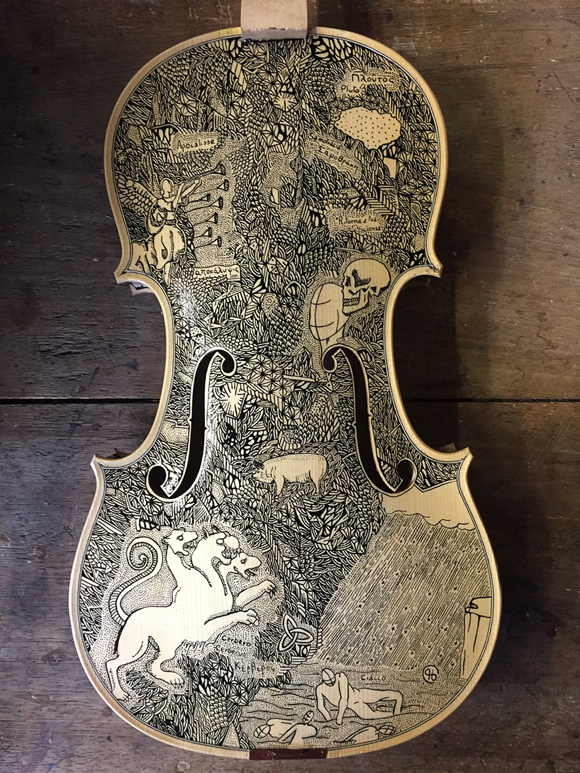 illustrated violins