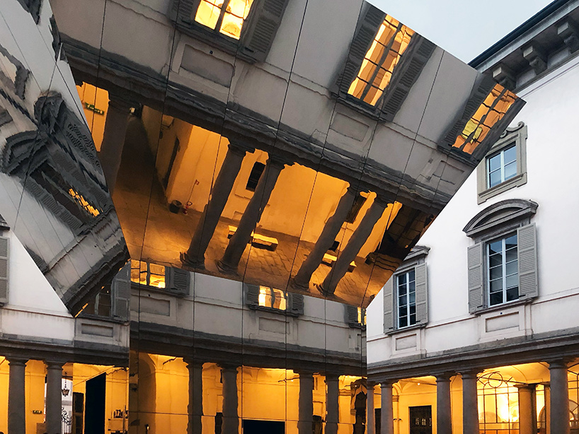 reflective pavilion by pezo von ellrichshausen is an echo of its historic milanese surroundings