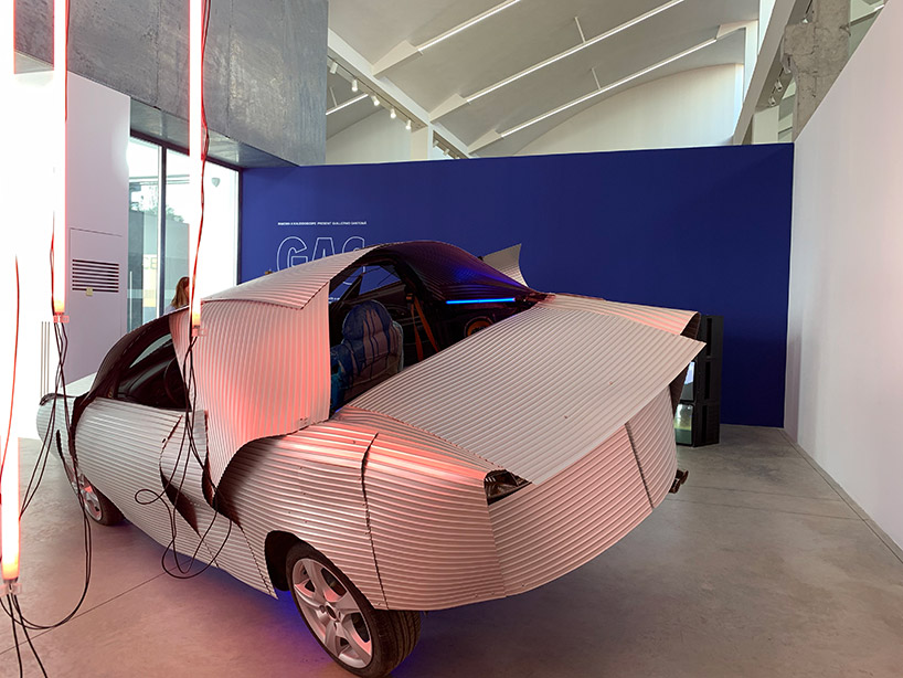 guillermo santomá uses RIMOWA aluminum panels to pimp car during milan design week kaleidoscope