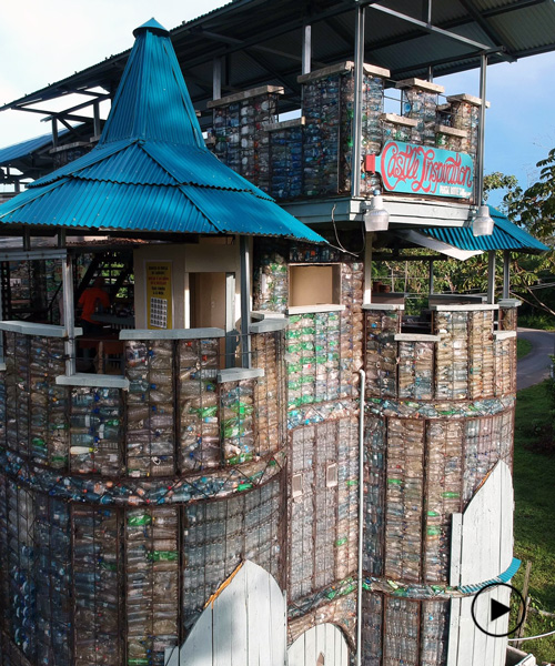 robert bezeau builds entire village out of plastic bottles in panama
