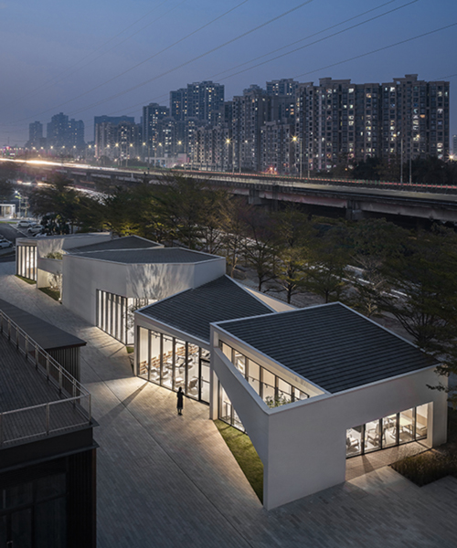 mozhao architects builds the living art pavilion with six unit blocks in shenzhen