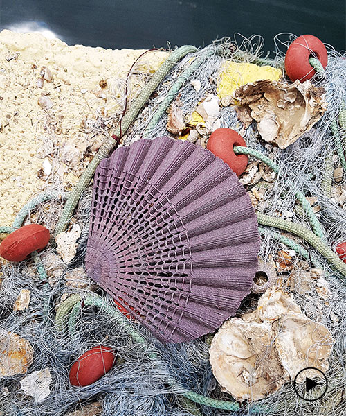 the new raw uses ocean waste to create 3D-printed seashell sculptures 