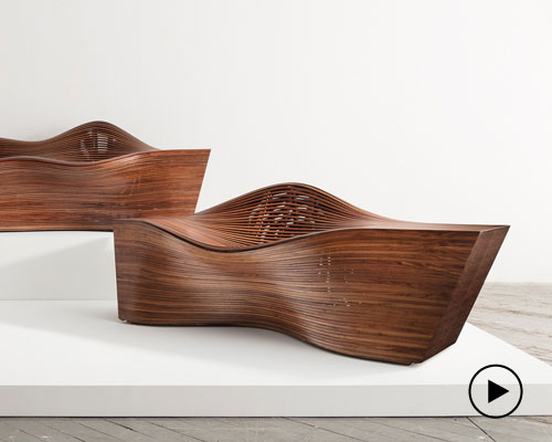 video shows process behind bae se hwa’s undulating bentwood furniture