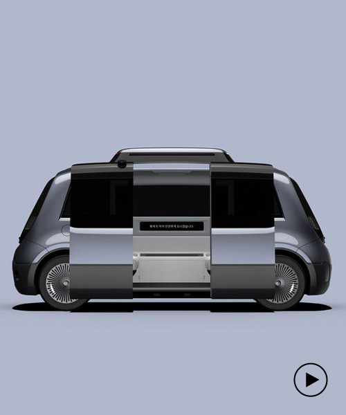 the self driving shuttle by KLIO imagines public transportation of smart cities