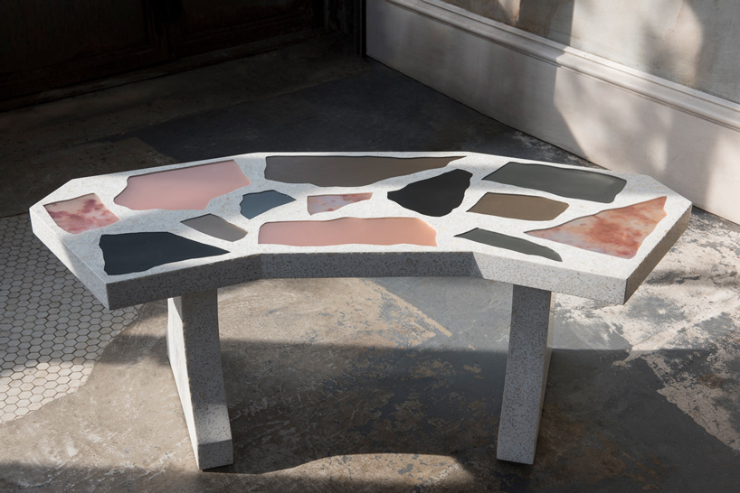 robert sukrachand's 'mirazzo collection' features giant terrazzo surfaces designboom