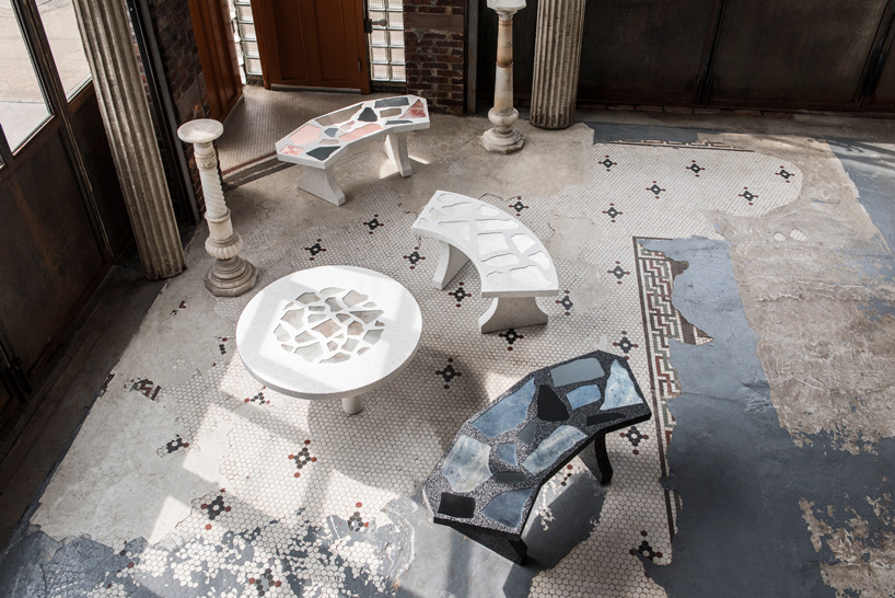 robert sukrachand's 'mirazzo collection' features giant terrazzo surfaces designboom