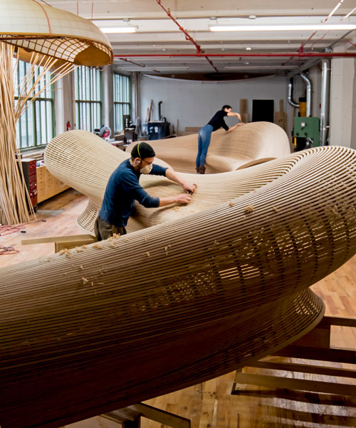 TIMBER! brooklyn designers show what they're doing with wood at wanteddesign
