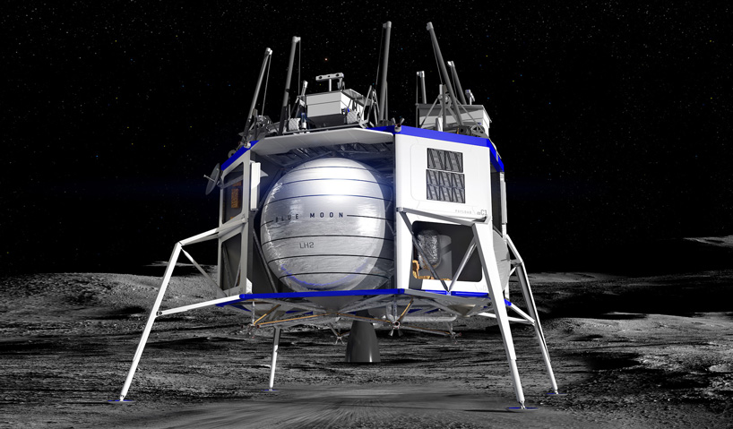 Amazon S Jeff Bezos Unveils Blue Moon Lander And Vision For Space