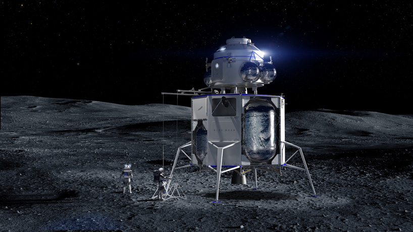 Amazon S Jeff Bezos Unveils Blue Moon Lander And Vision For Space