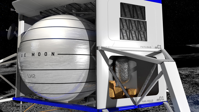 Amazon S Jeff Bezos Unveils Blue Moon Lander And Vision For Space