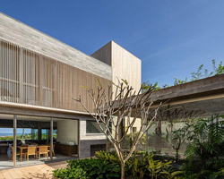 basiches arquitetos integrates outdoor spaces into the renovation of MF house in são paulo