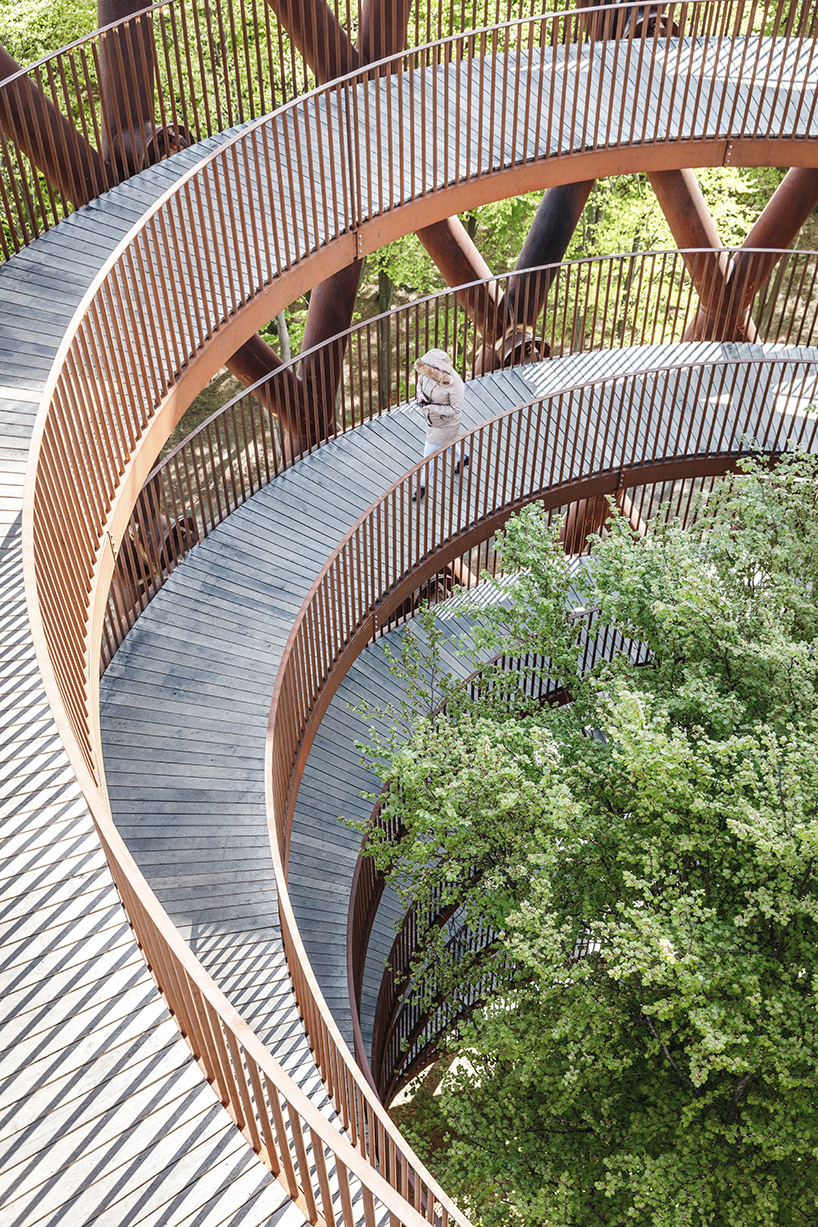 Káº¿t quáº£ hÃ¬nh áº£nh cho tower EFFEKT soars above the trees of a danish forest