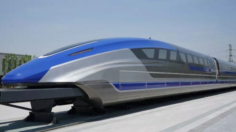 china unveils floating maglev bullet train with speeds of 600km per hour