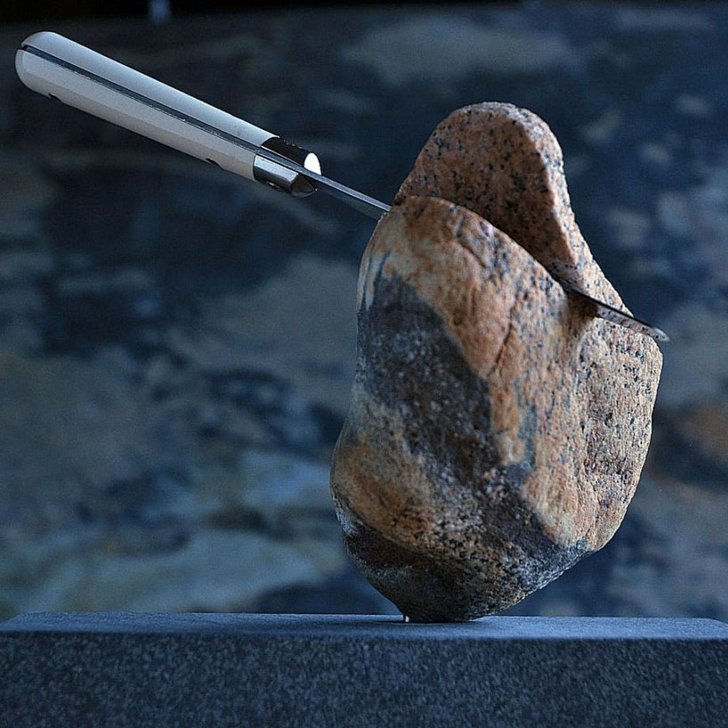 hirotoshi ito carves stone into flexible sculptures that play with perception designboom