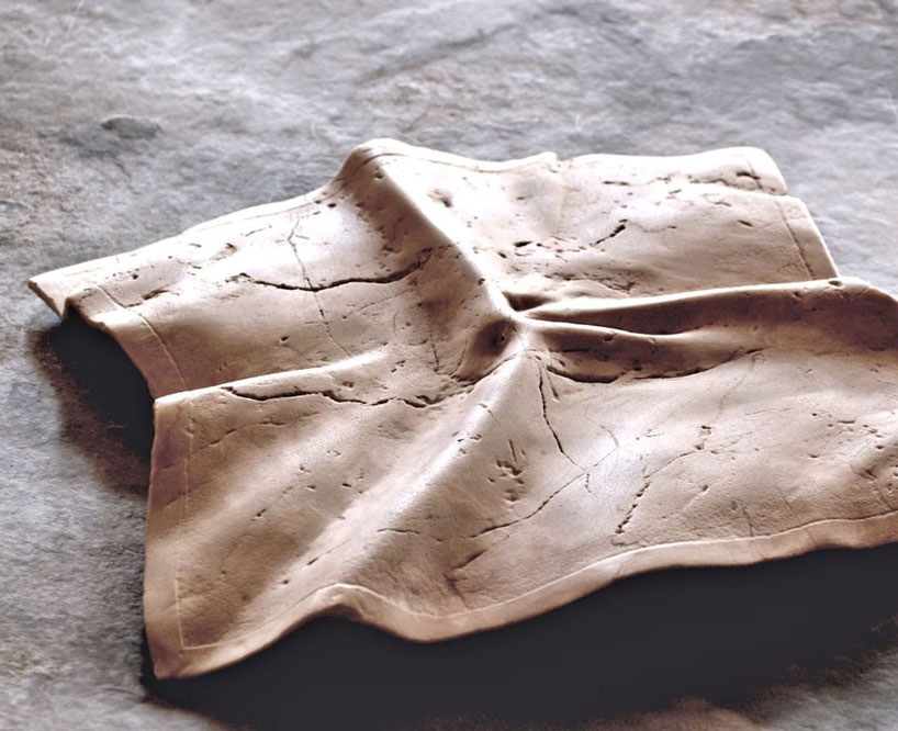 hirotoshi ito carves stone into flexible sculptures that play with perception designboom