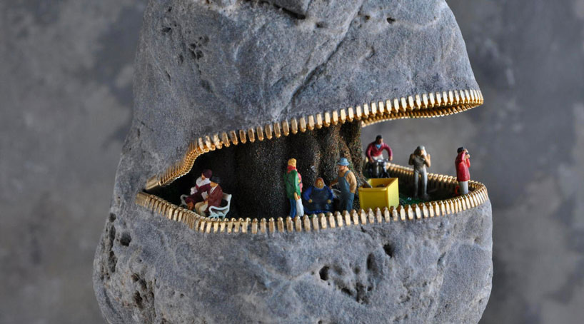 hirotoshi ito carves stone into flexible sculptures that play with perception designboom