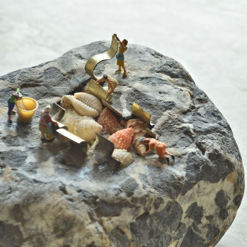 hirotoshi ito carves stone into flexible sculptures that play with perception designboom