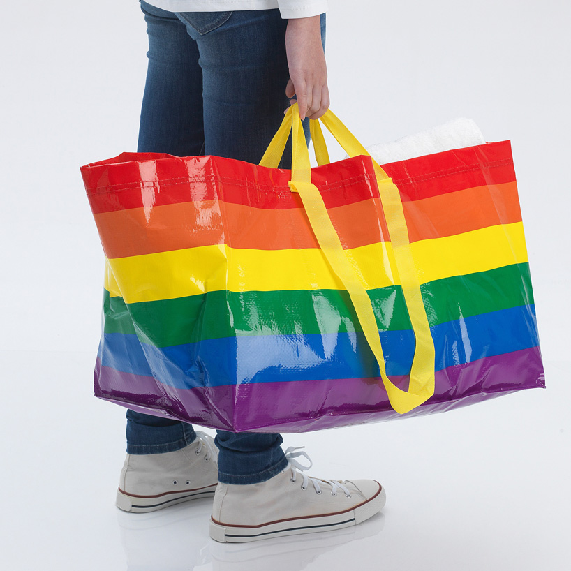 New Limited Edition IKEA Rainbow Pride Kvanting Shopping Bag Gay Pride LBGTQ 