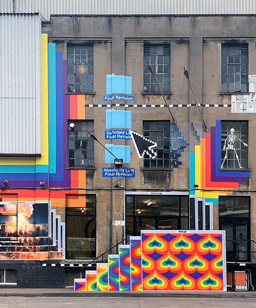 stressed out designer? this hypnotic, animated street artwork is made for you