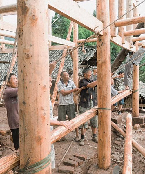 insitu project builds a community guesthouse in china with the help of local villagers