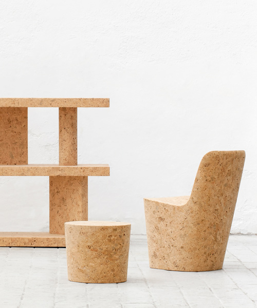 jasper morrison's cork furniture collection is set to go on view in new york