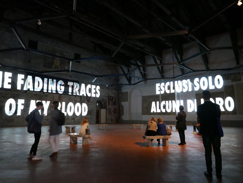 jenny holzer's provoking words shine on frescoes at palazzo della ...