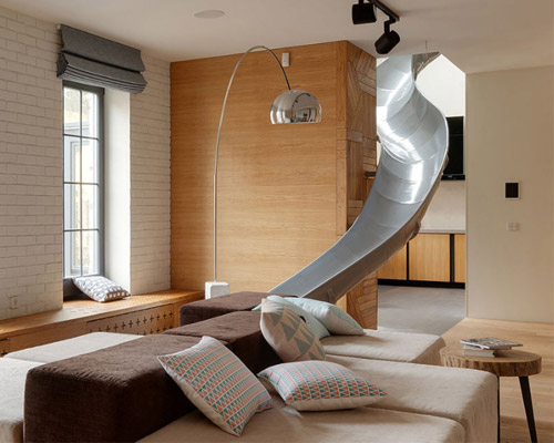 Ki design inserts a slide into the renovation of GG apartment in kiev