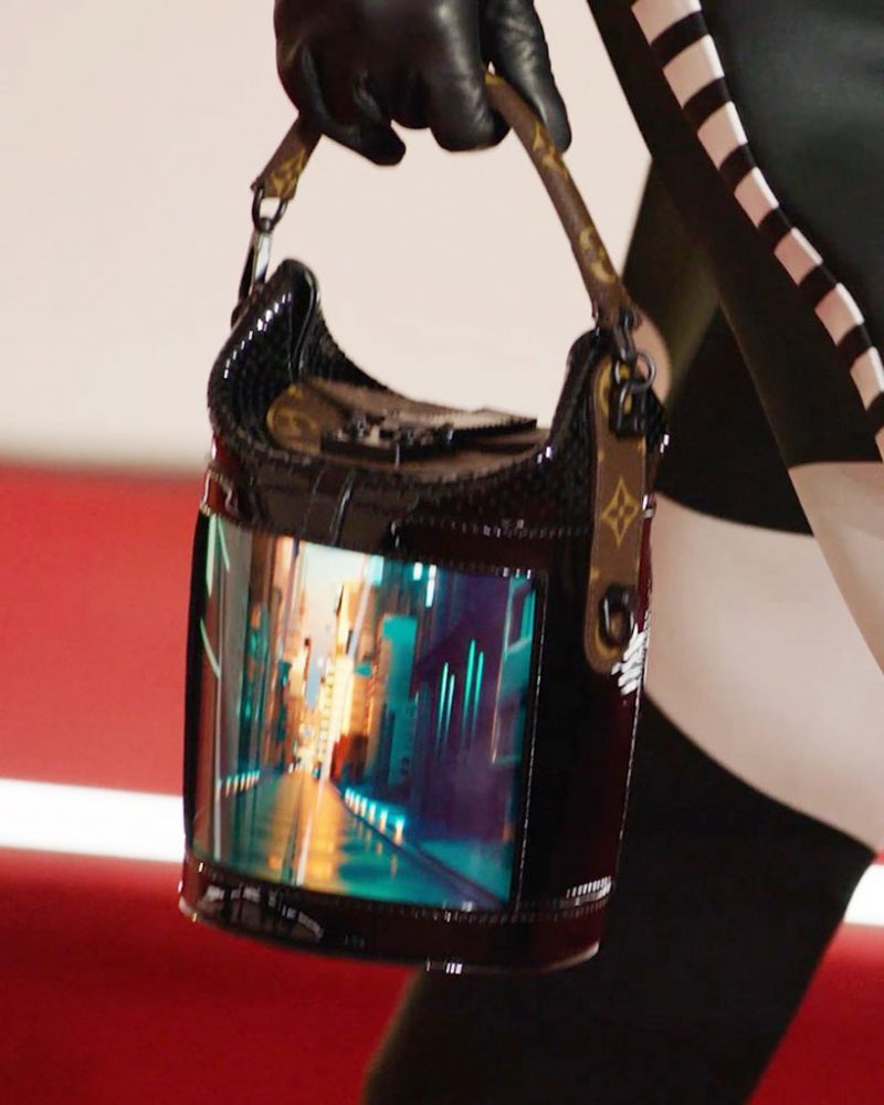 louis vuitton's flexible OLED screen bags are the future of fashion