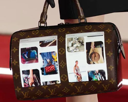 louis vuitton's flexible OLED screen bags are the future of fashion
