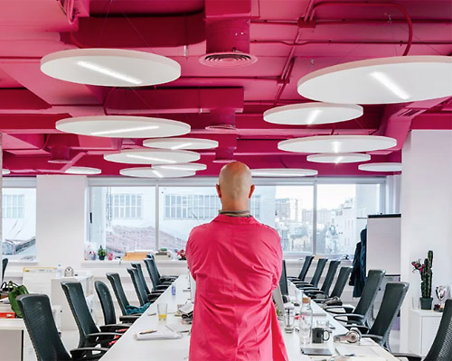 MARIANO applies bright colors to restore an existing office building in madrid