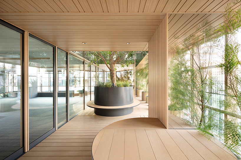 Nendo S Timber Grid Tokyo Building Tops Out With A Sky Forest Terrace