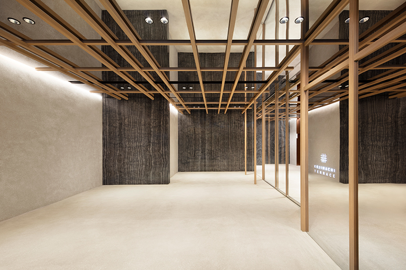 nendo's timber-grid tokyo building tops out with a sky forest terrace