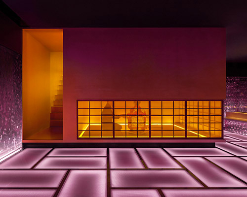 pink semi-transparent partitions and floors adorn 'omakase' restaurant by shanghai hip pop