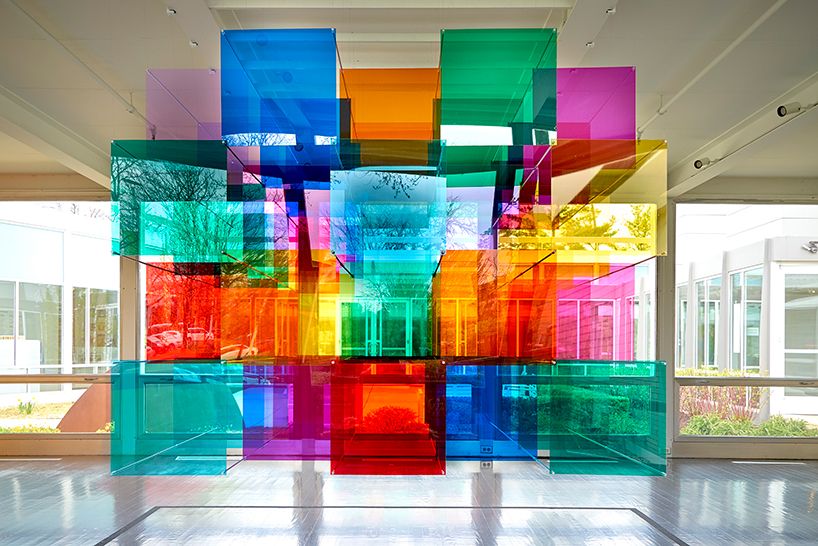 view mies' mccormick house in chicago through cubes of color and light