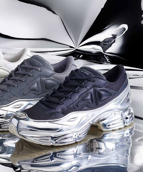 Virus Cathedral Zealot raf simons unveils chrome-covered ozweego sneaker for adidas
