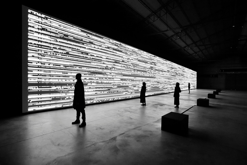 ryoji ikeda exhibits audio-visual trilogy 'data-verse' for audemars piguet at the venice biennale