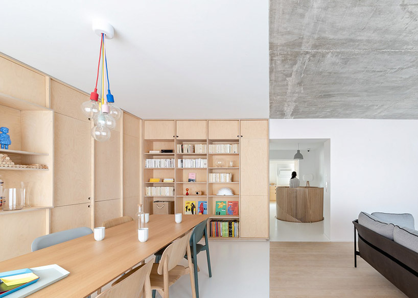 SABO carves a cat door into duplex apartment renovation in paris designboom