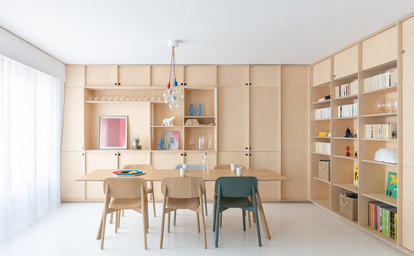 SABO carves a cat door into duplex apartment renovation in paris designboom