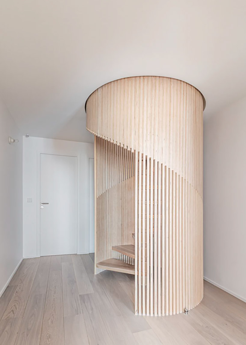 SABO carves a cat door into duplex apartment renovation in paris designboom