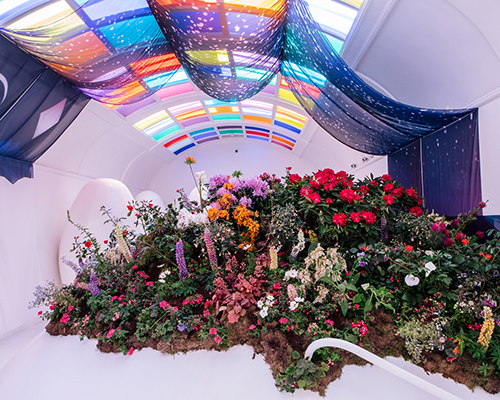 florists transform london's sketch restaurant with bucolic blossoming displays