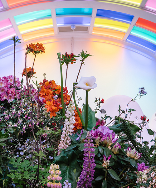 florists transform london's sketch restaurant with bucolic blossoming displays