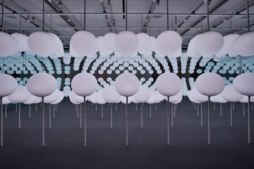 SWAY by snarkitecture: an infinite field of luminous spheres at intersect by LEXUS