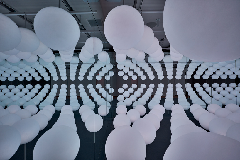 SWAY by snarkitecture: an infinite field of luminous spheres at intersect by LEXUS