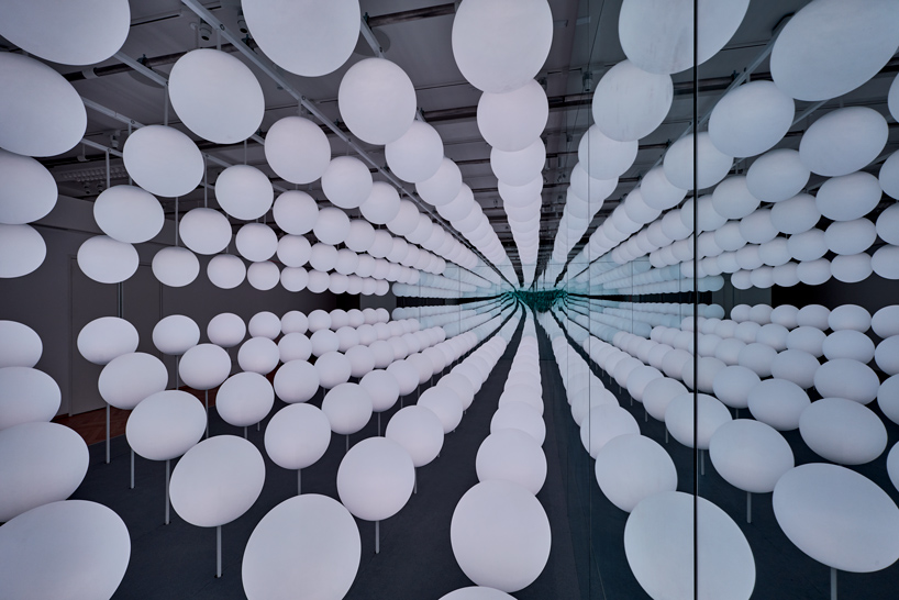 SWAY by snarkitecture: an infinite field of luminous spheres at intersect by LEXUS