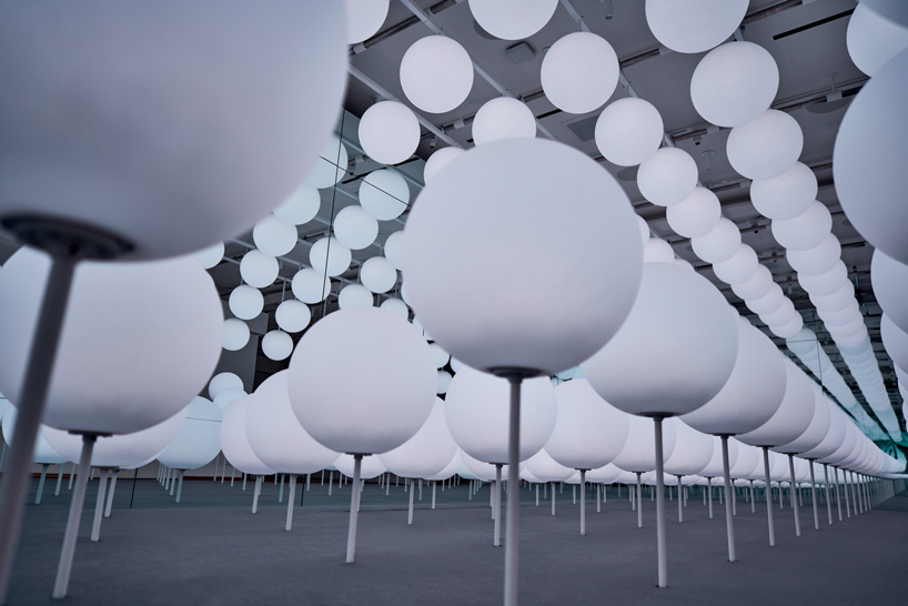 SWAY by snarkitecture: an infinite field of luminous spheres at intersect by LEXUS