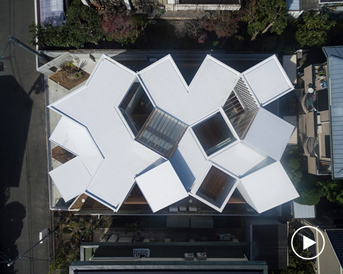 tato architects conceives house in hokusetsu as a 'crystalline labyrinth'