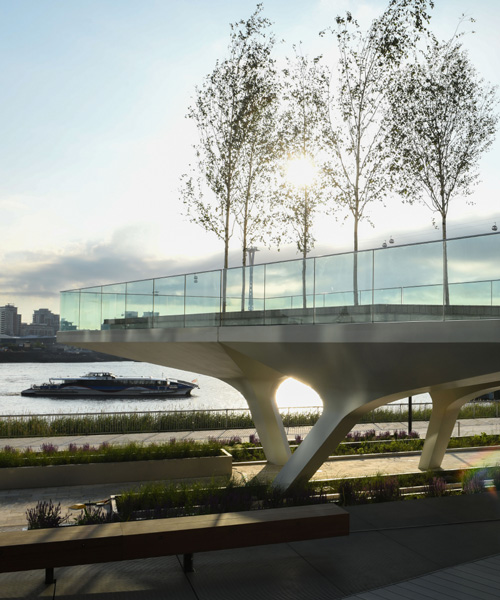 'the tide' is a linear park in london designed by diller scofidio + renfro and neiheiser argyros